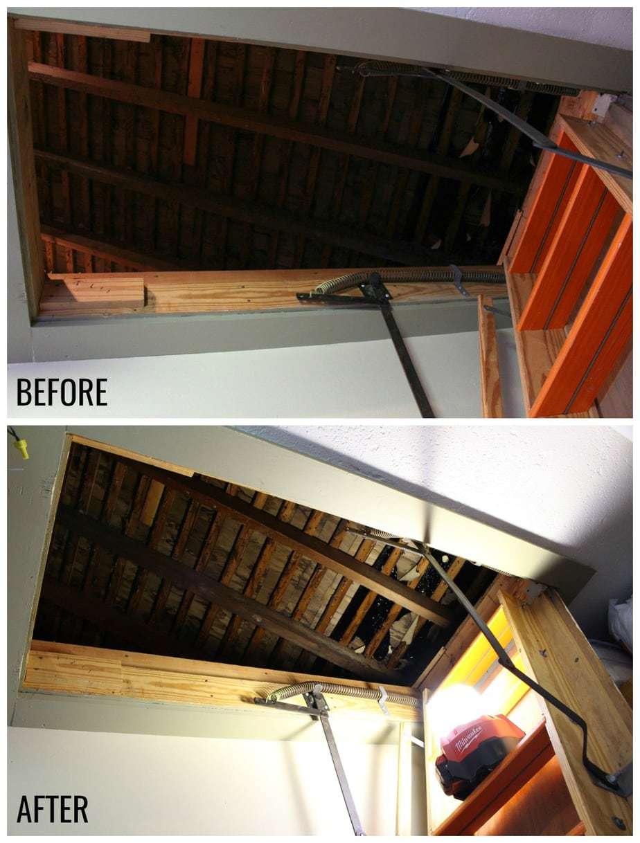 attic before and after