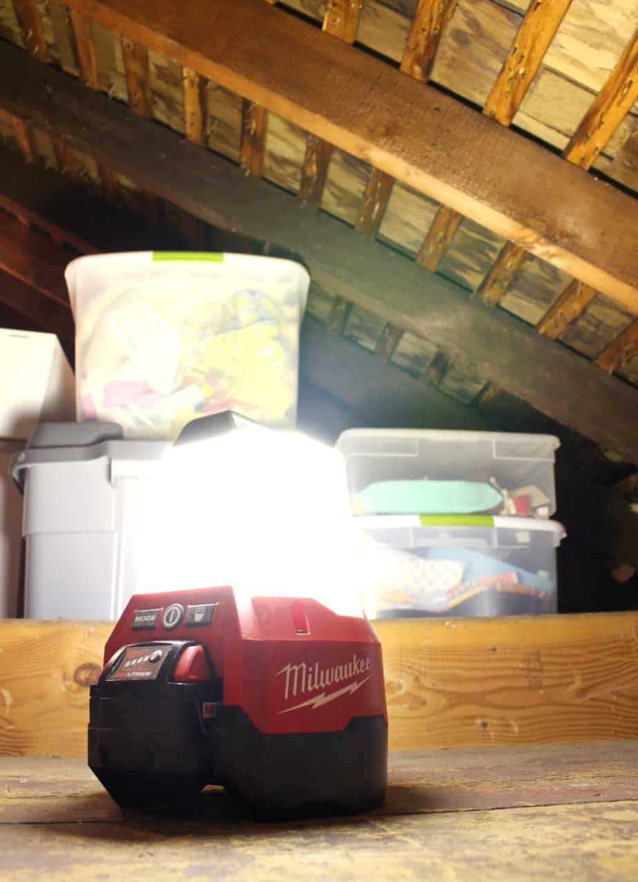 milwaukee site light in attic