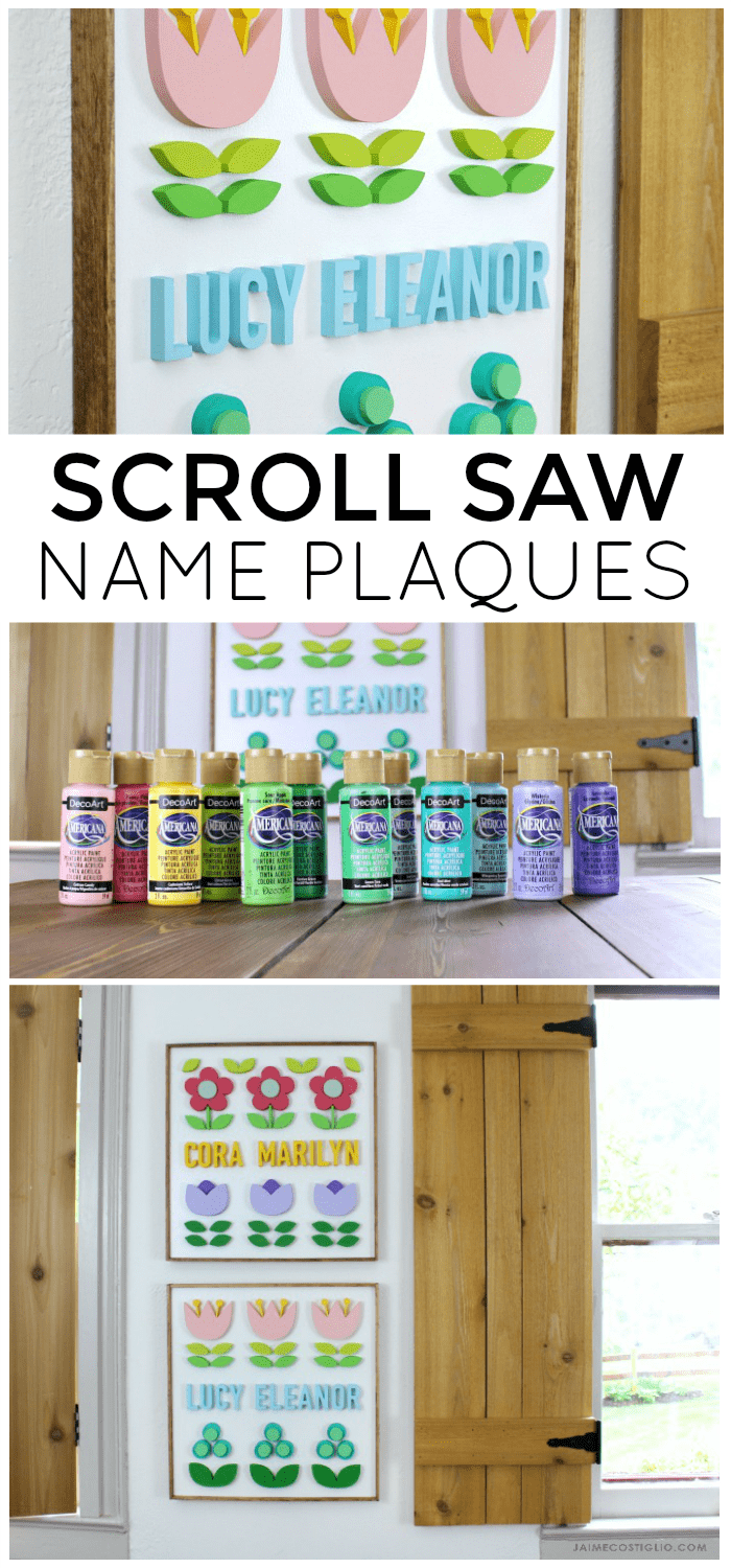 scroll saw name plaques