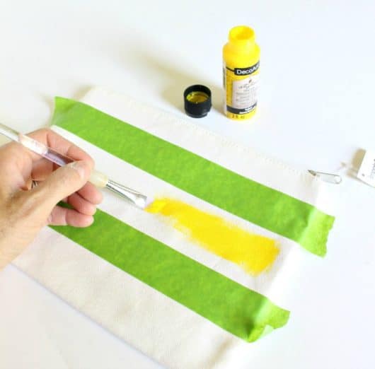 Painted Zipper Pouch with Stylin Paint Jaime Costiglio