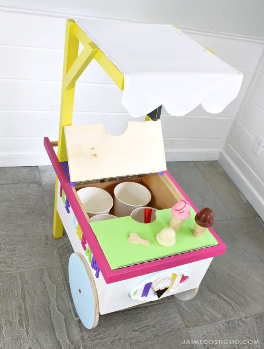 DIY Kids Play Ice Cream Cart - Jaime Costiglio