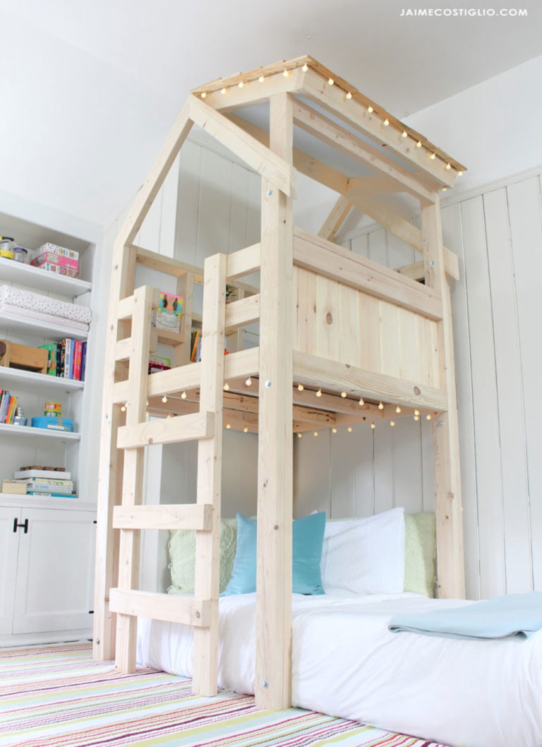 DIY Over Bed Kids Loft - Jaime Costiglio