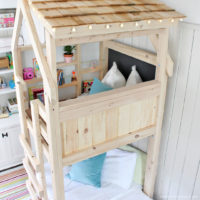 kids loft with twin bed