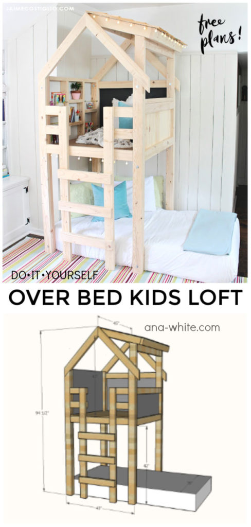 DIY Over Bed Kids Loft - Jaime Costiglio