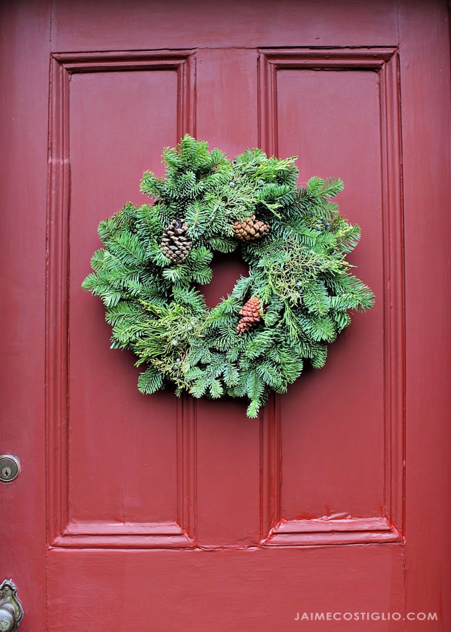 christmas front door wreath