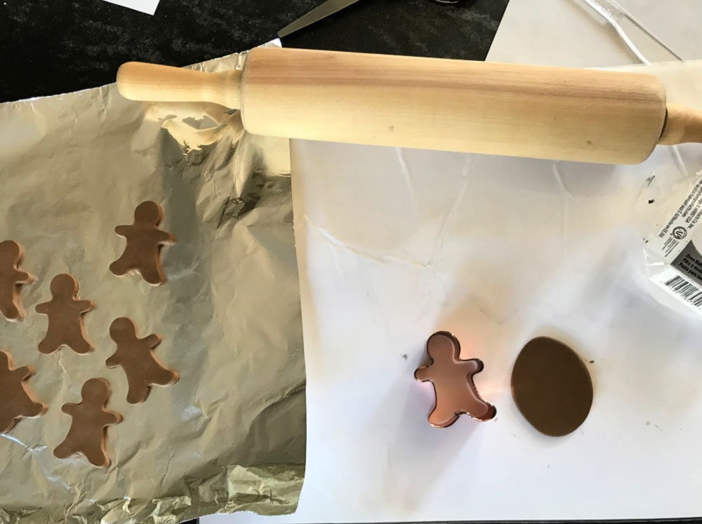 playscale clay gingerbread men