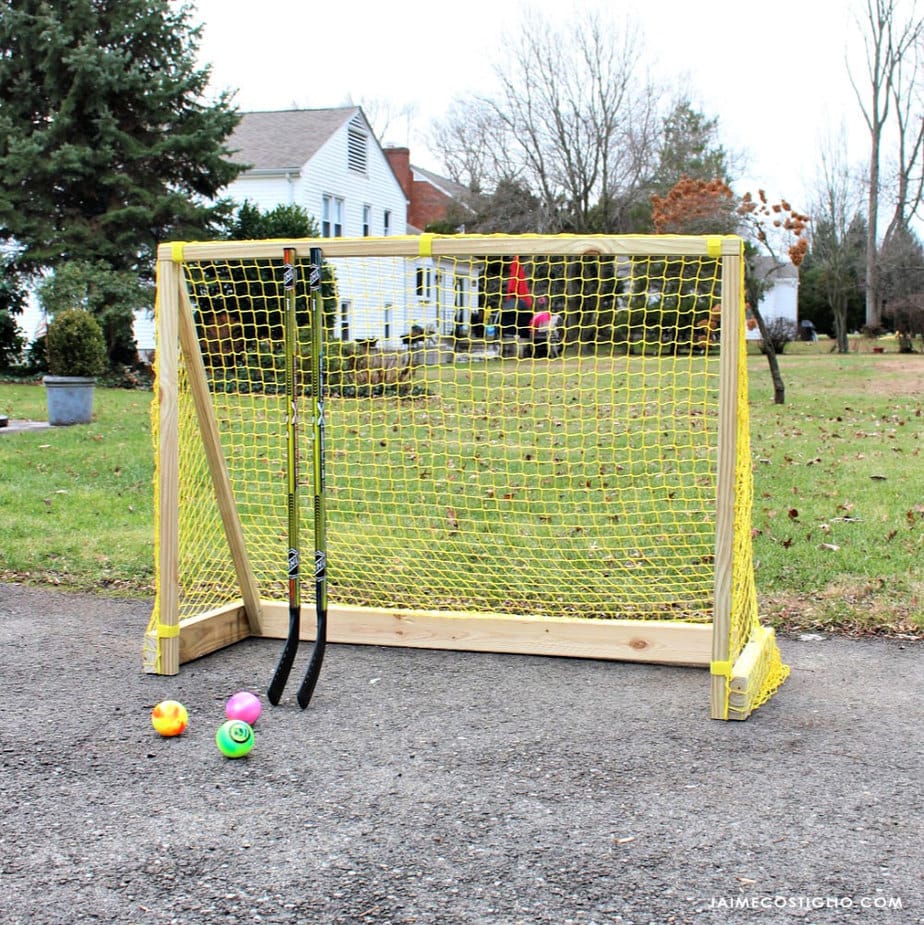 diy street hockey goal