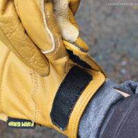 velcro closure firm grip leather gloves