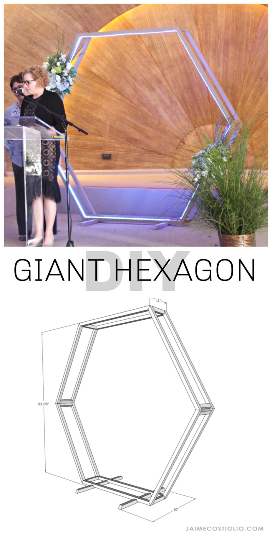 diy giant hexagon free plans
