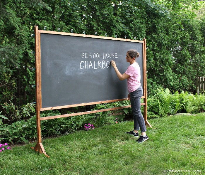 self standing chalkboard