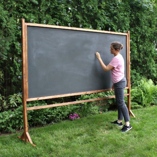 DIY Schoolhouse Chalkboard Free Plans - Jaime Costiglio