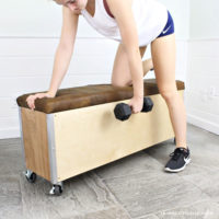 diy workout bench with storage