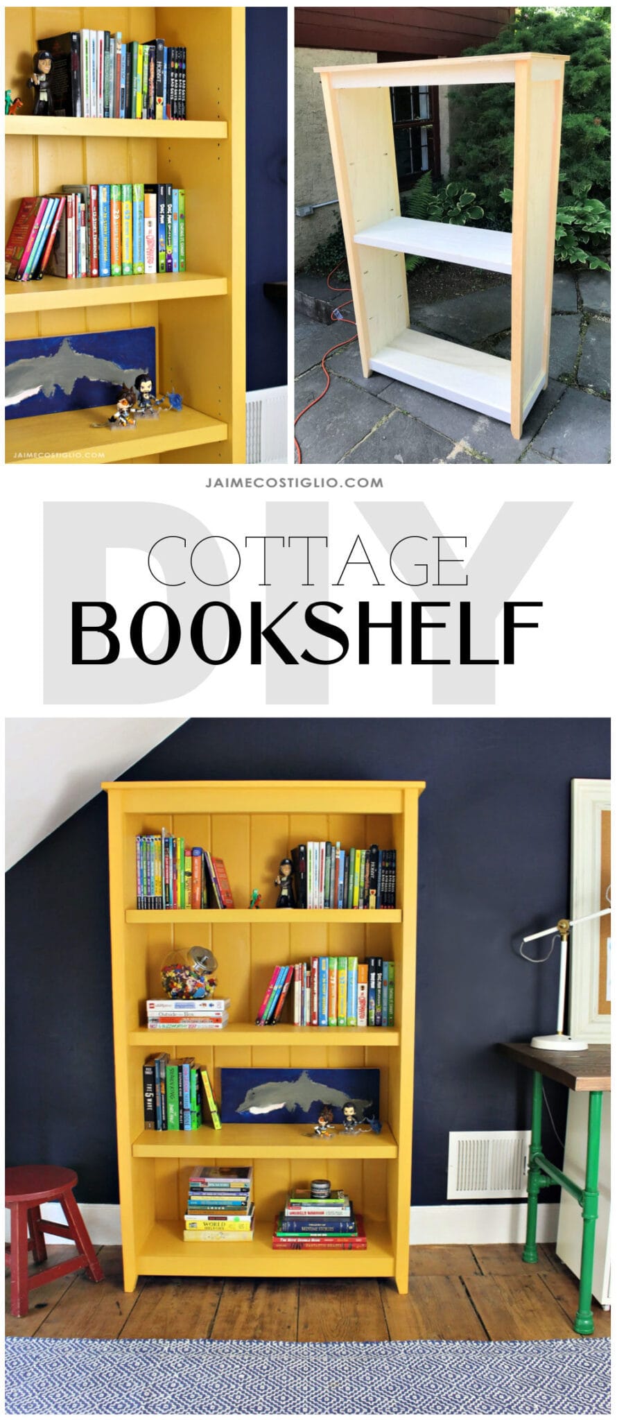 Diy Cottage Style Bookshelf Jaime Costiglio 5520