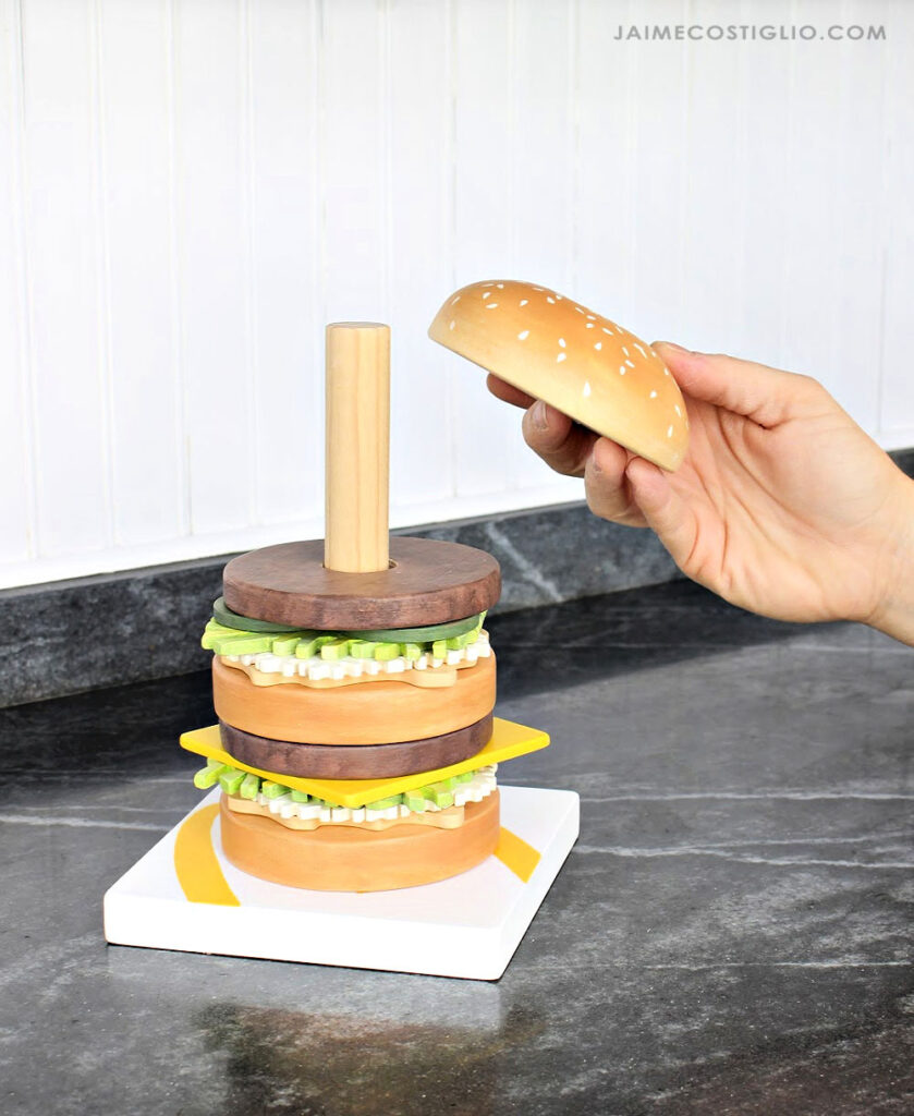 DIY Stacking Big Mac Toy Jaime Costiglio