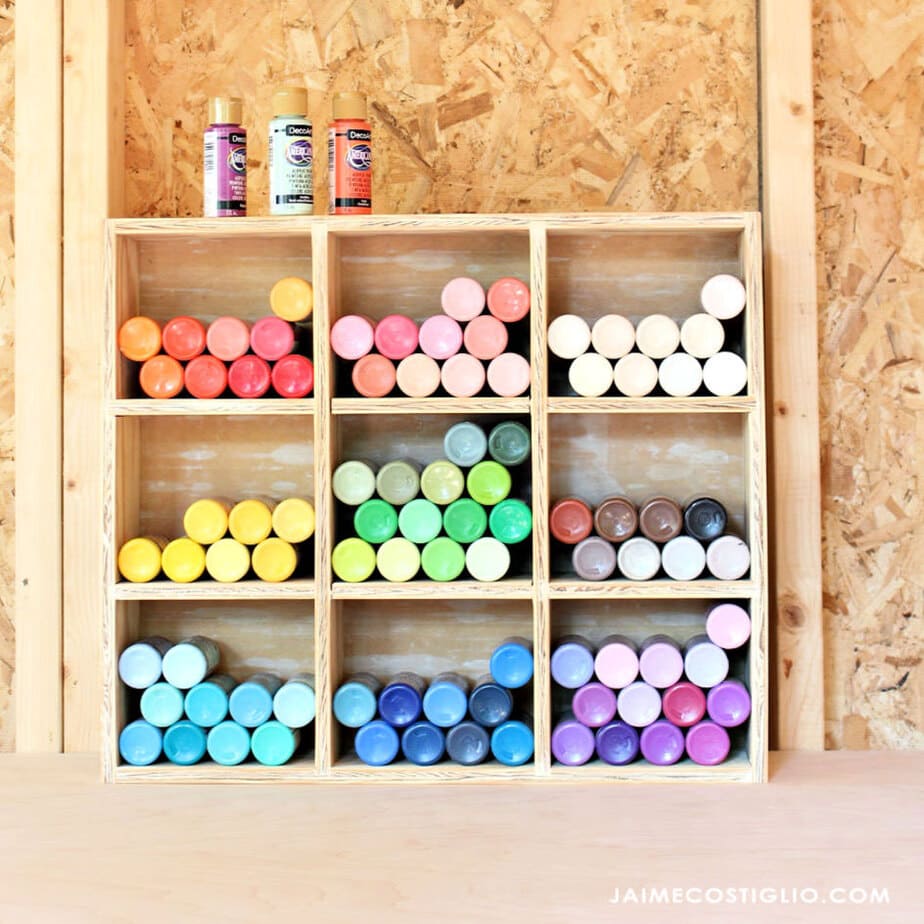 Inspired to organise my paints (DIY Floating paint rack) : r/minipainting