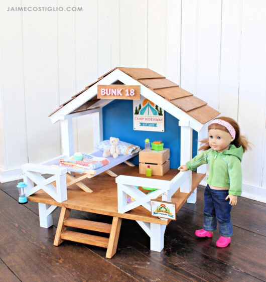 DIY 18" Doll Camp Hideaway Jaime Costiglio