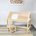 DIY House Play Table Desk & Stool Free Plans