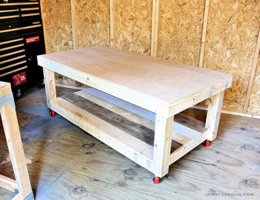 DIY Low Workbench Free Plans - Jaime Costiglio