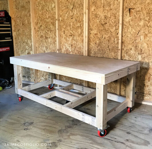 DIY Low Workbench Free Plans - Jaime Costiglio