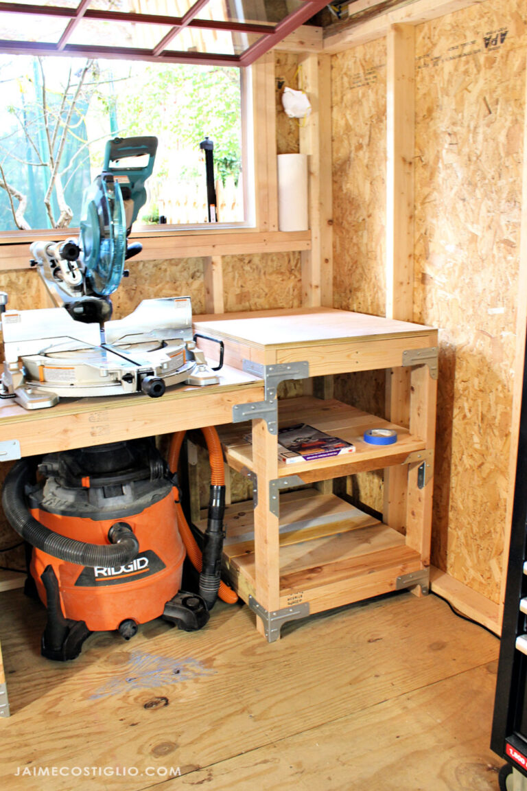 diy miter saw station free plans - jaime costiglio