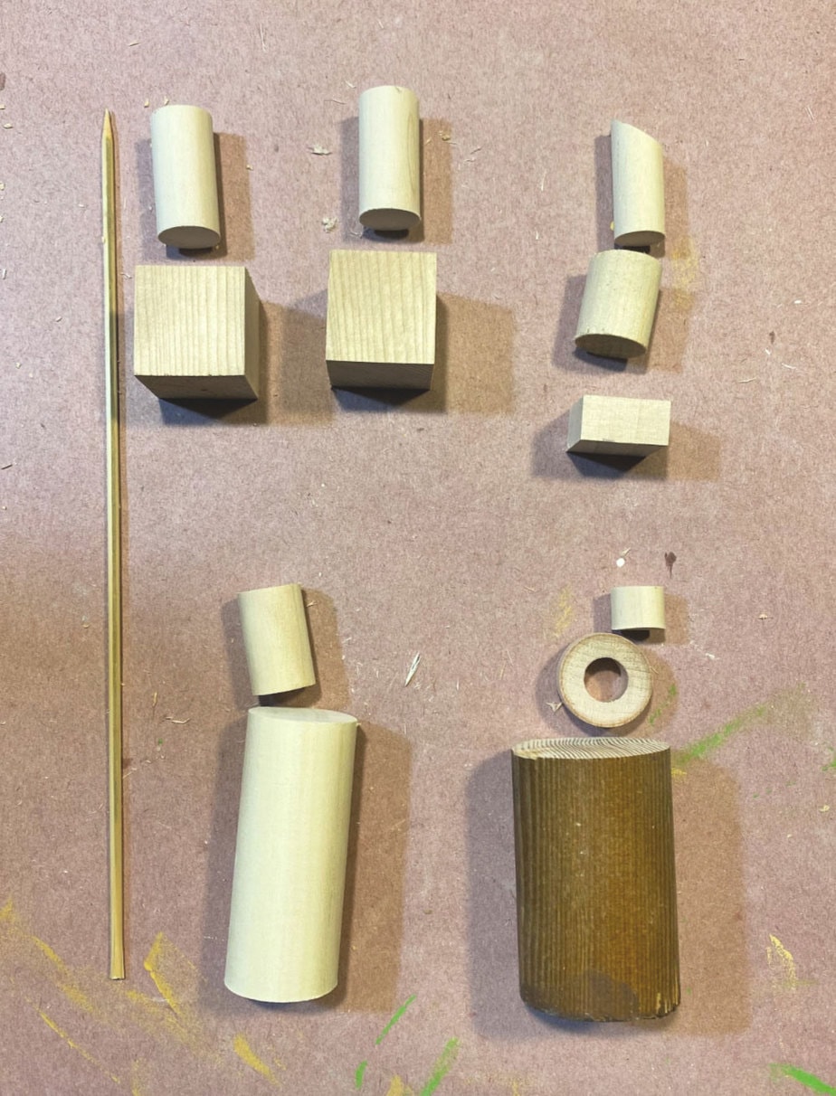 wood make up accessory parts