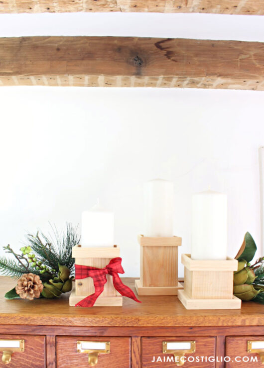 DIY Pillar Candle Holders Jaime Costiglio