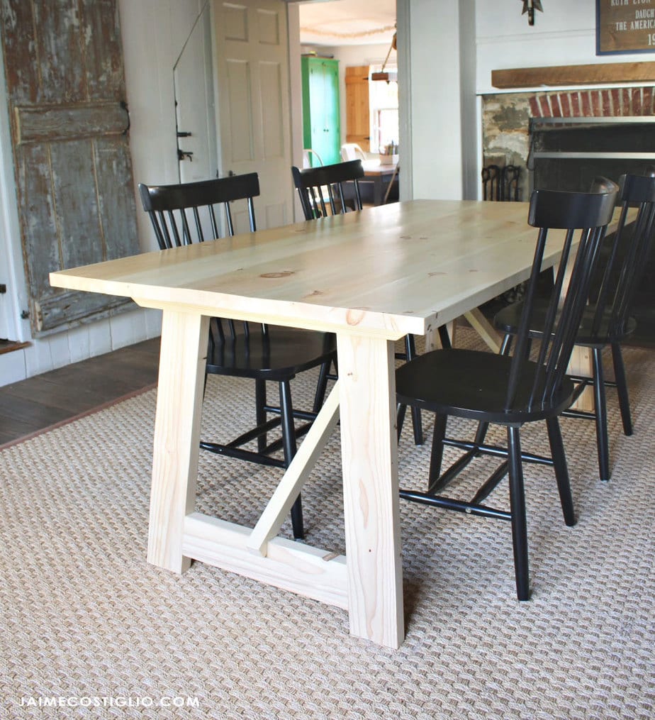 architect style dining table