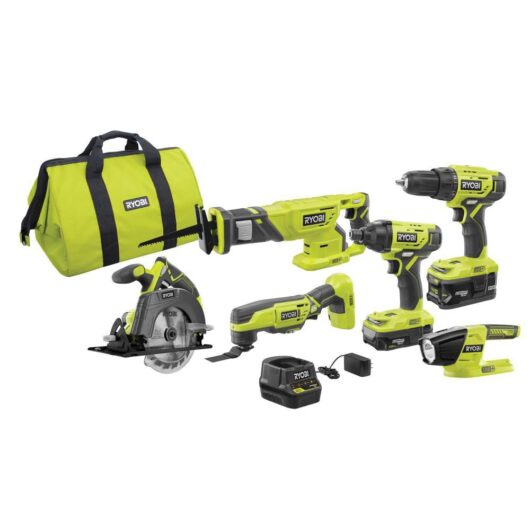 DIY Beginner Tools Bundle: Ryobi 6 Piece Combo Kit - Jaime Costiglio