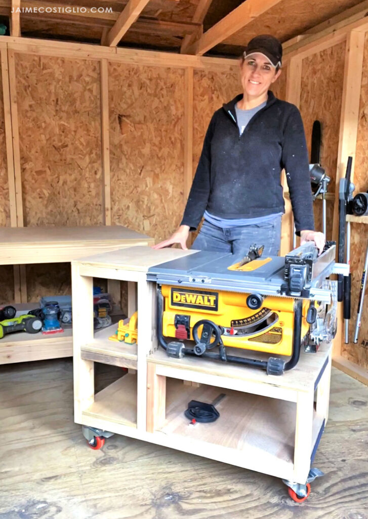 diy table saw cart free plans - jaime costiglio