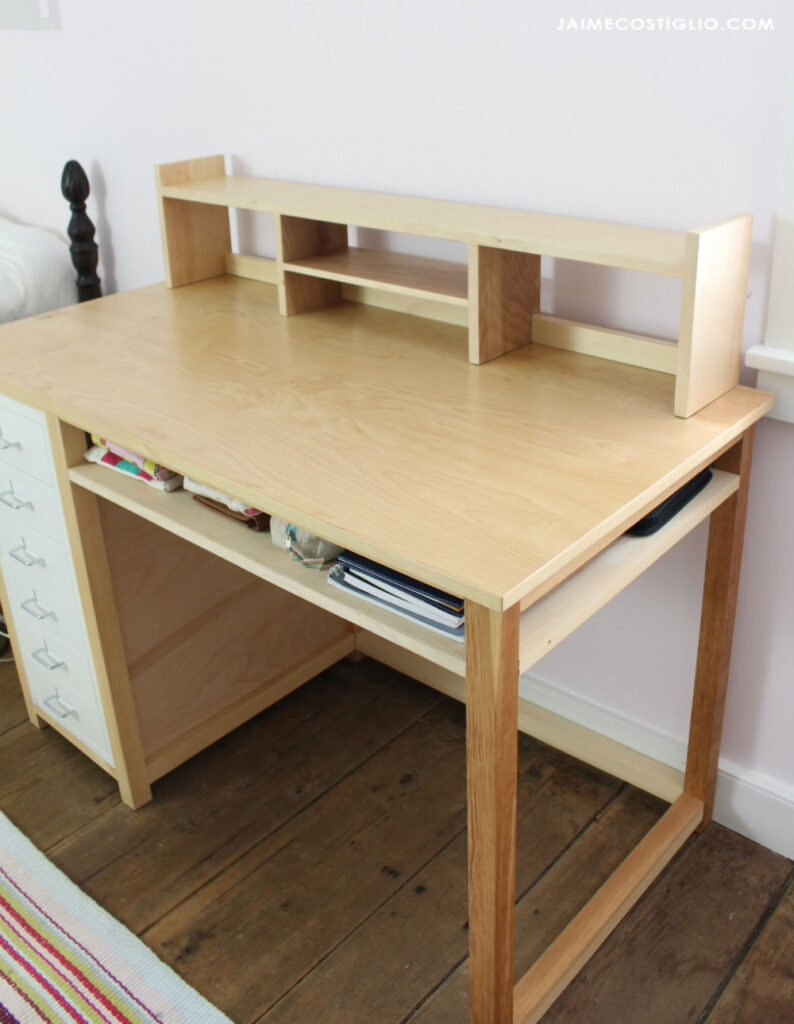 DIY Desk Topper Shelf Jaime Costiglio