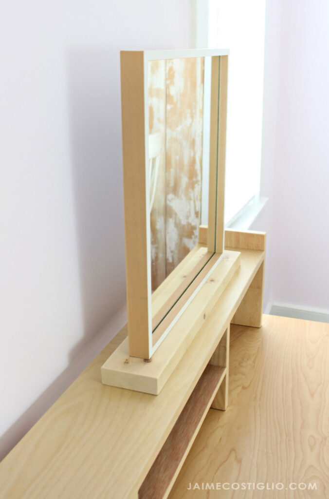 DIY Desk Topper Shelf Jaime Costiglio
