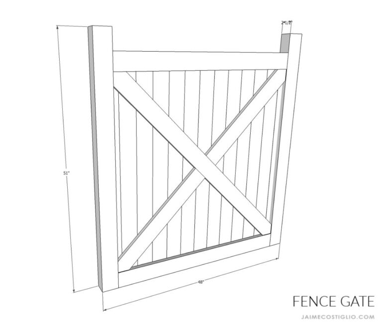 Cedar Fence Gate Plans Jaime Costiglio