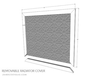 DIY Removable Radiator Cover - Jaime Costiglio