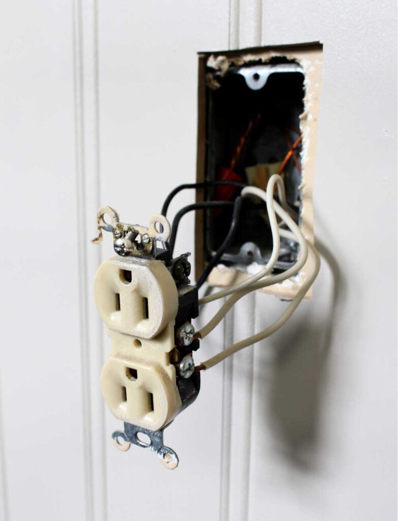 How To Replace Outlets Over Beadboard Jaime Costiglio