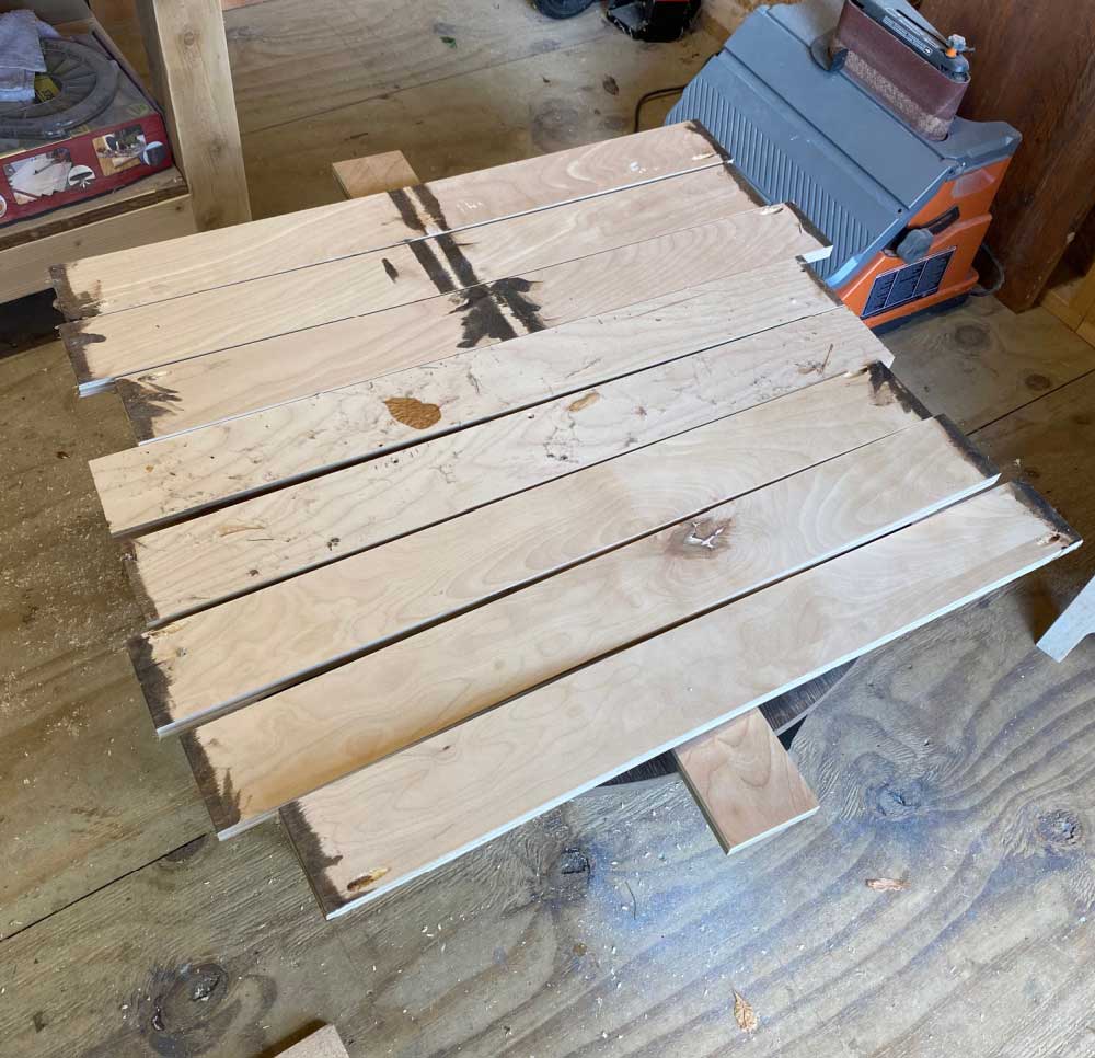 cut plywood scraps