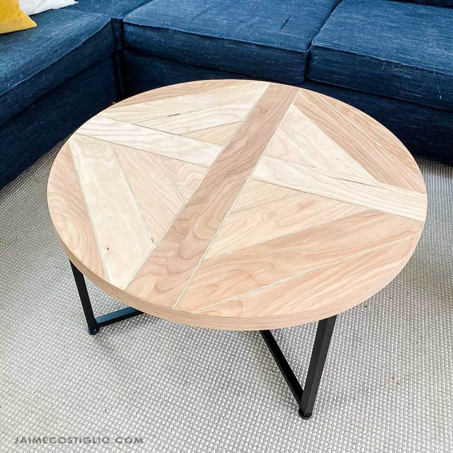 Coffee Table Makeover using Plywood Scraps - Jaime Costiglio