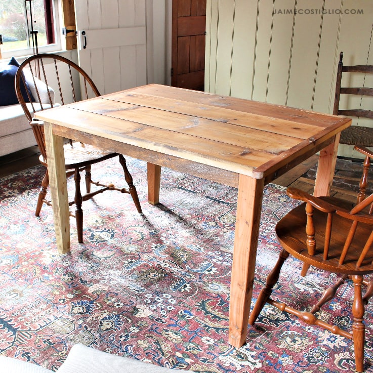 DIY Shiplap Simple Table - Jaime Costiglio