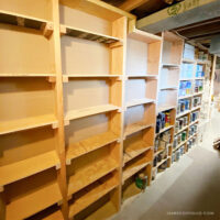 stud storage shelves