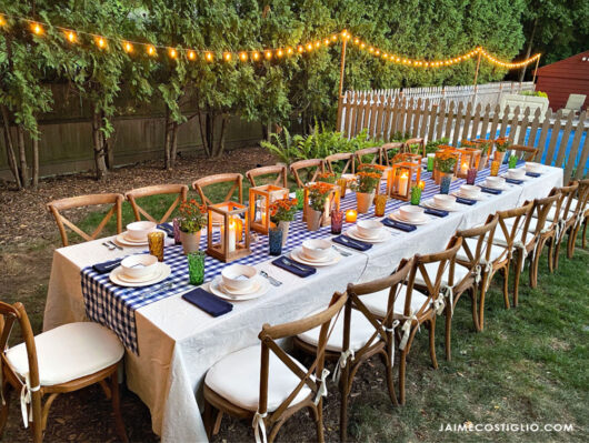 DIY Sawhorse Dining Table - Jaime Costiglio