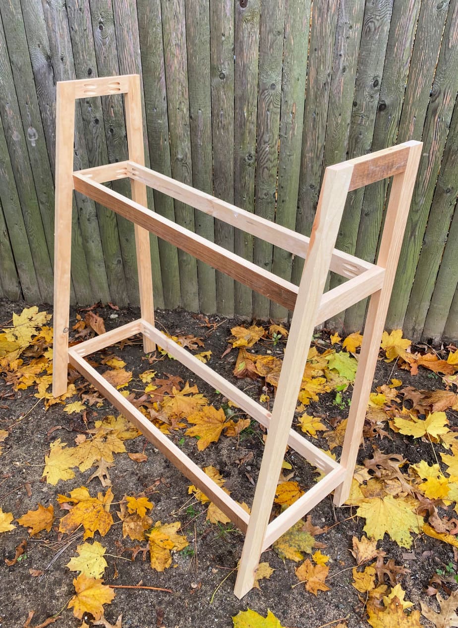 wood rack frame