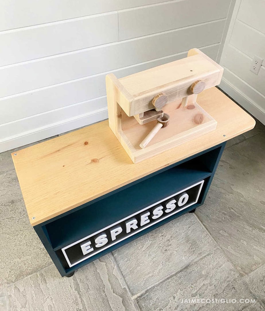 espresso machine from scrap wood