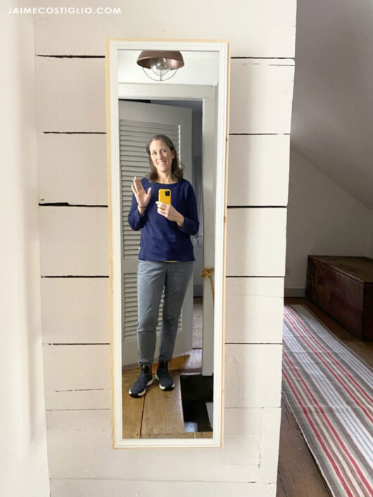 DIY Wall Mirror with Storage Jaime Costiglio