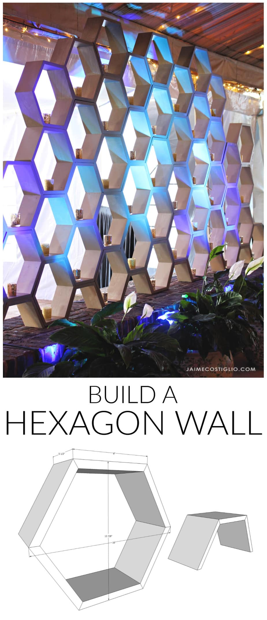 build a hexagon wall