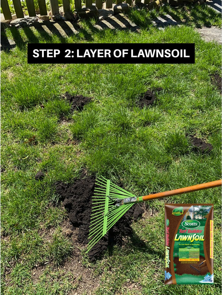 yard layer of lawnsoil