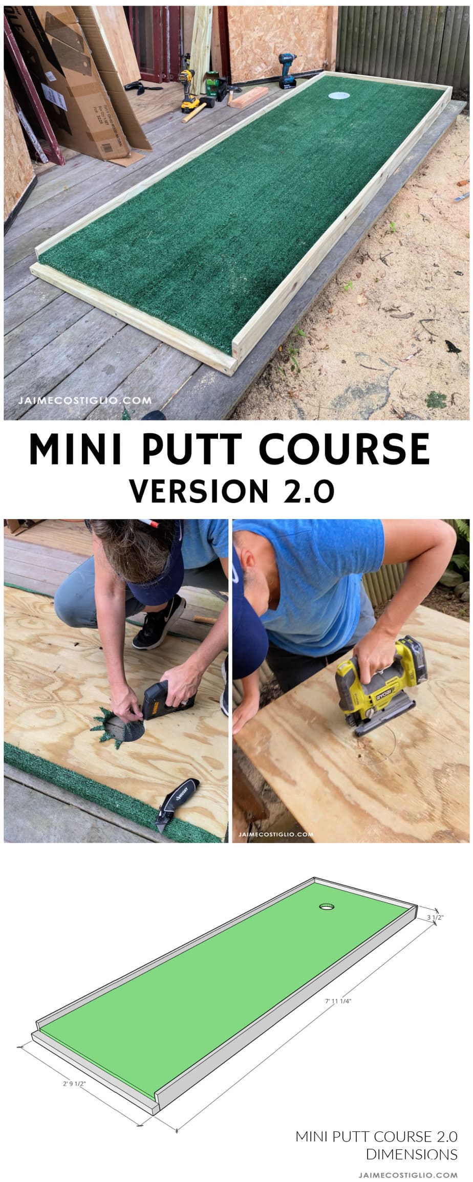 diy mini putt course version 2.0 plans