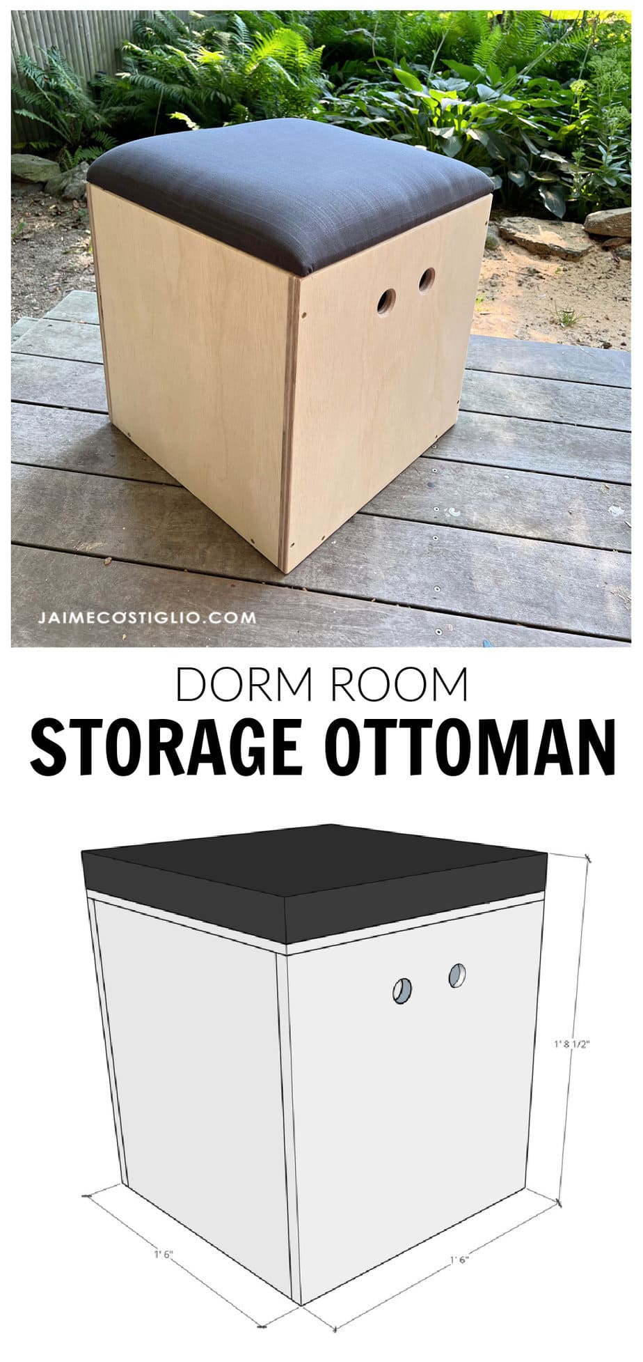 diy storage ottoman plans