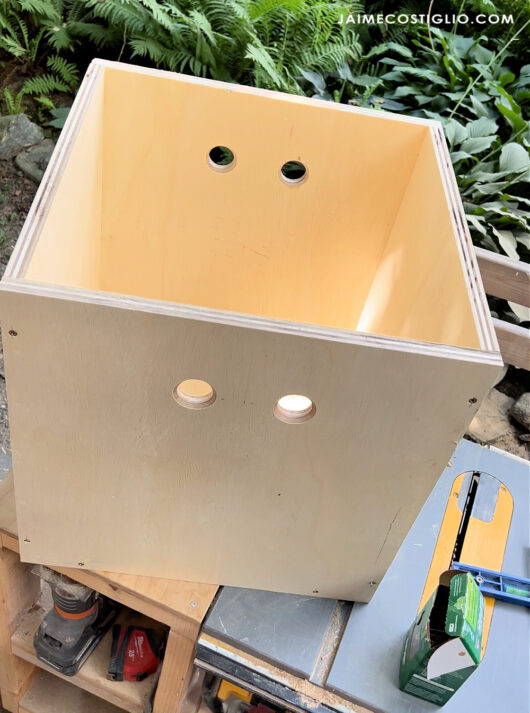 DIY Dorm Room Storage Ottoman Jaime Costiglio