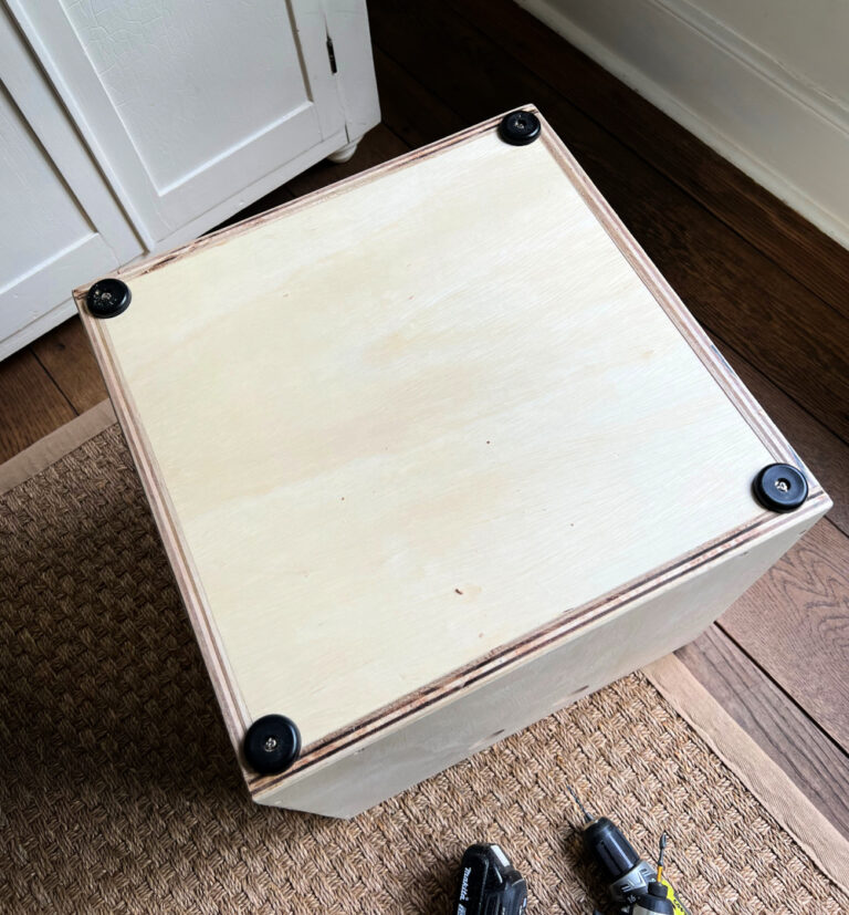 DIY Dorm Room Storage Ottoman Jaime Costiglio