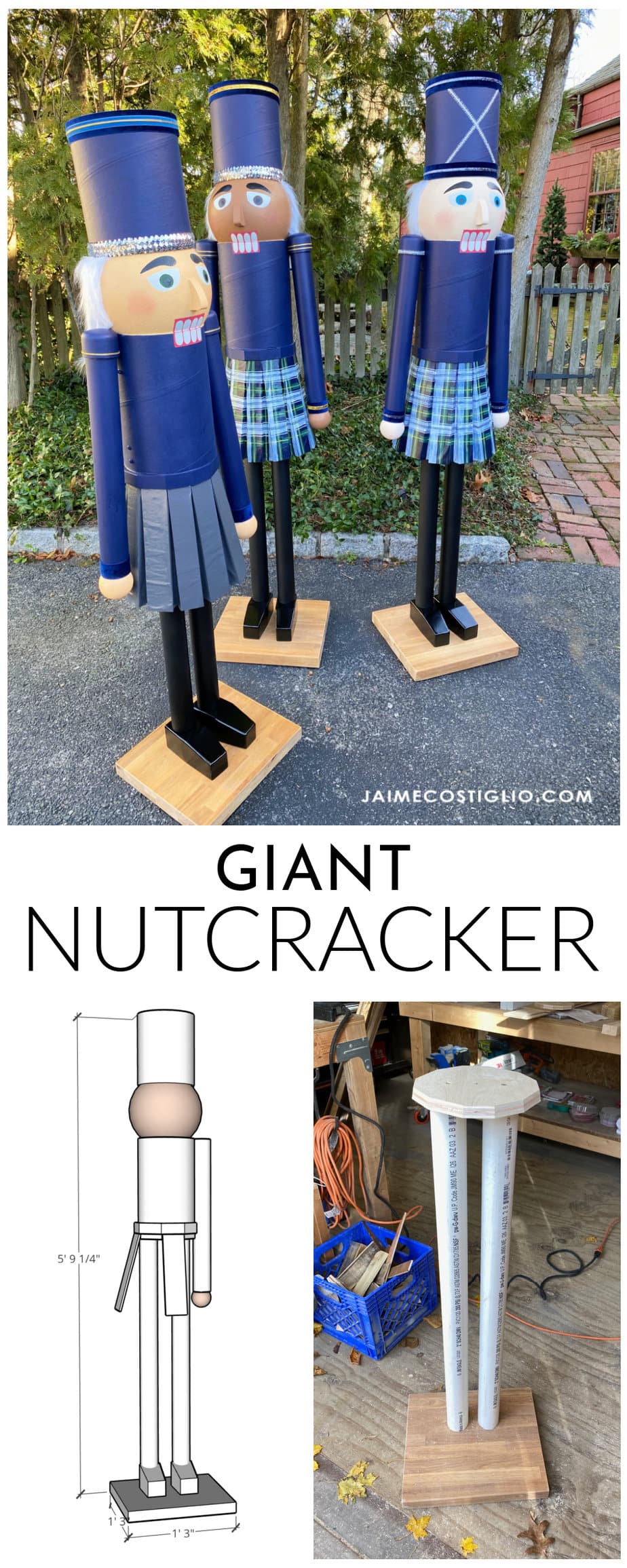 diy giant nutcracker plans