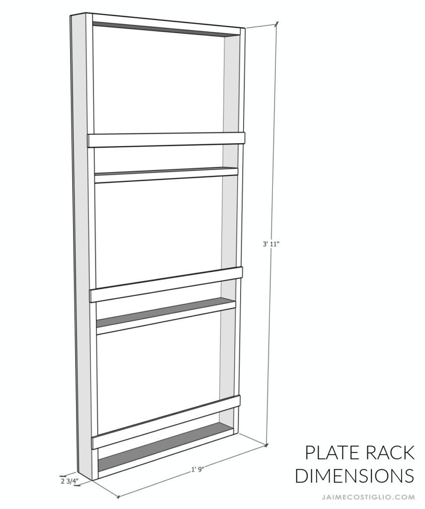DIY Plate Rack - Jaime Costiglio
